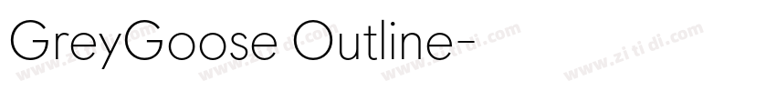 GreyGoose Outline字体转换